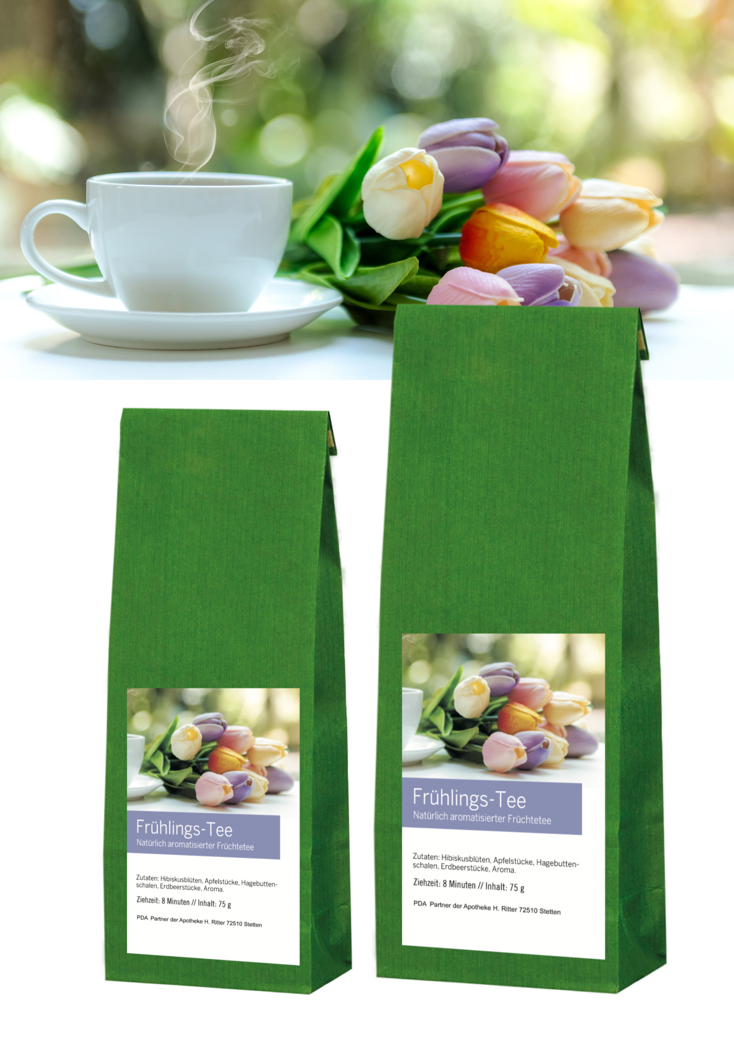 Frühlings-Tee "Erdbeer-Sahne"