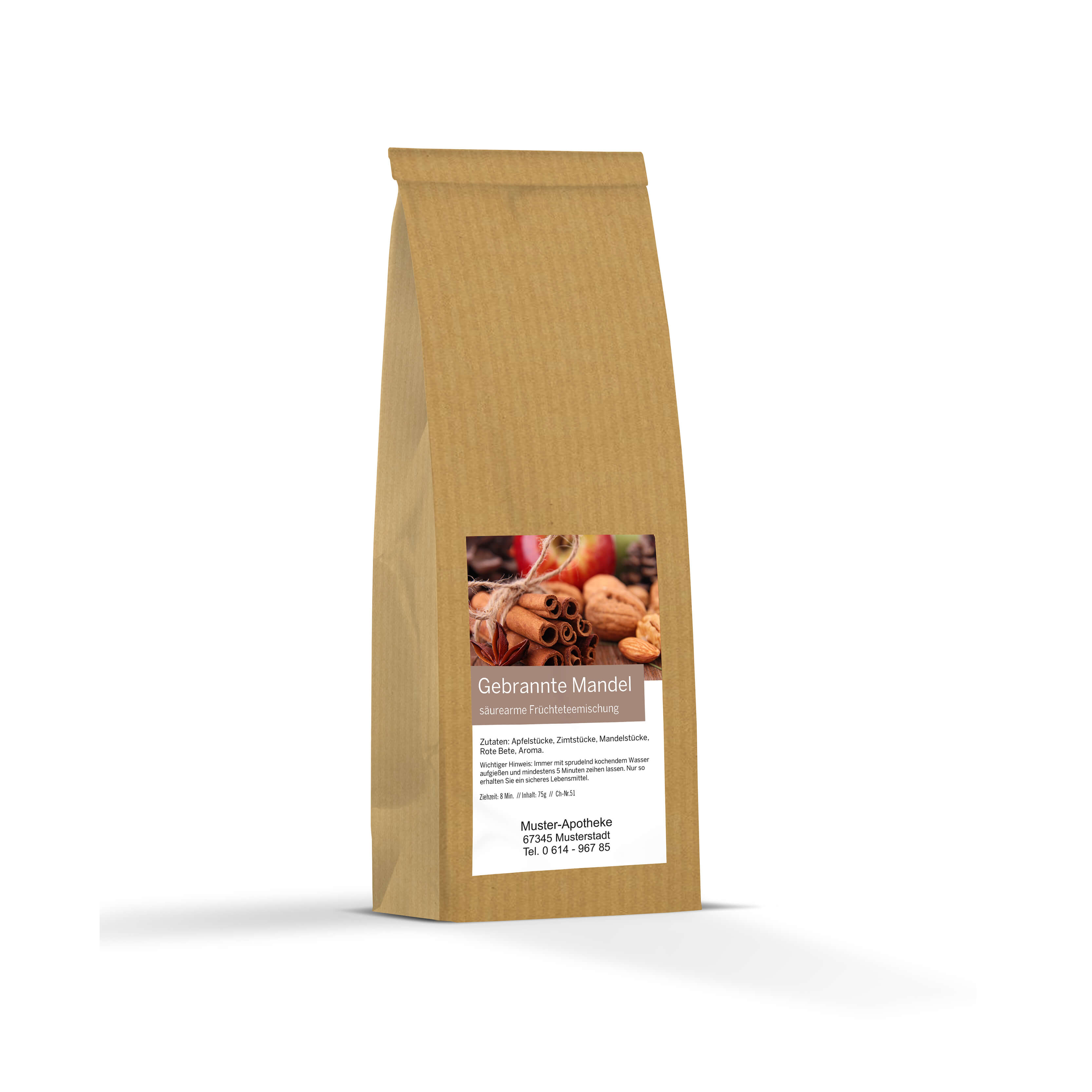 27363Zi9GdelTjg15 Gebrannte Mandel Früchtetee 75g