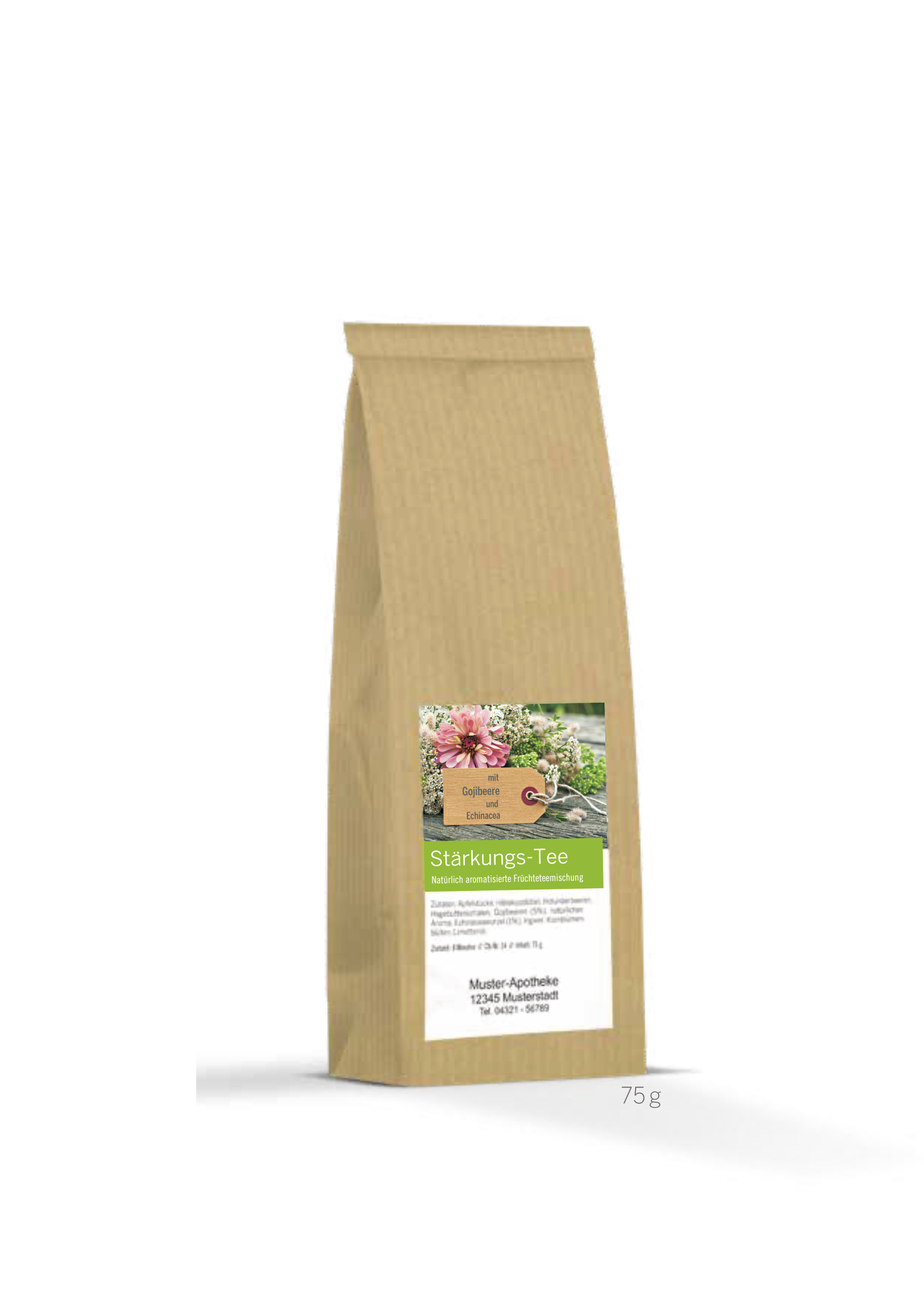 Stärkungs-Tee 75g natürlich aromatisierte Früchteteemischung 