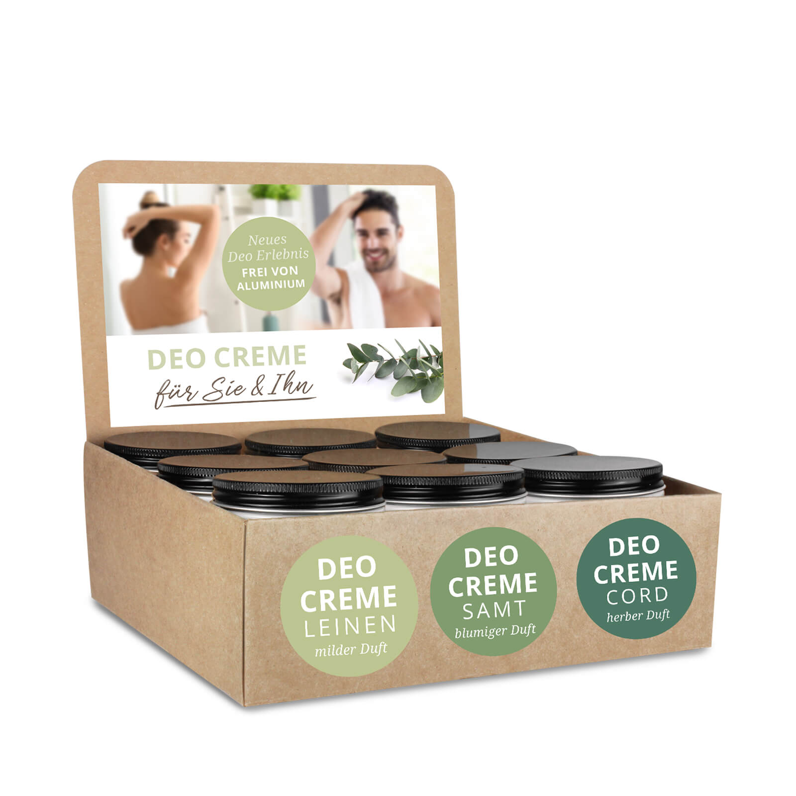 0245TUe7m7SyY5XgZ Leeres Display Deo Creme (OHNE Deo Creme)