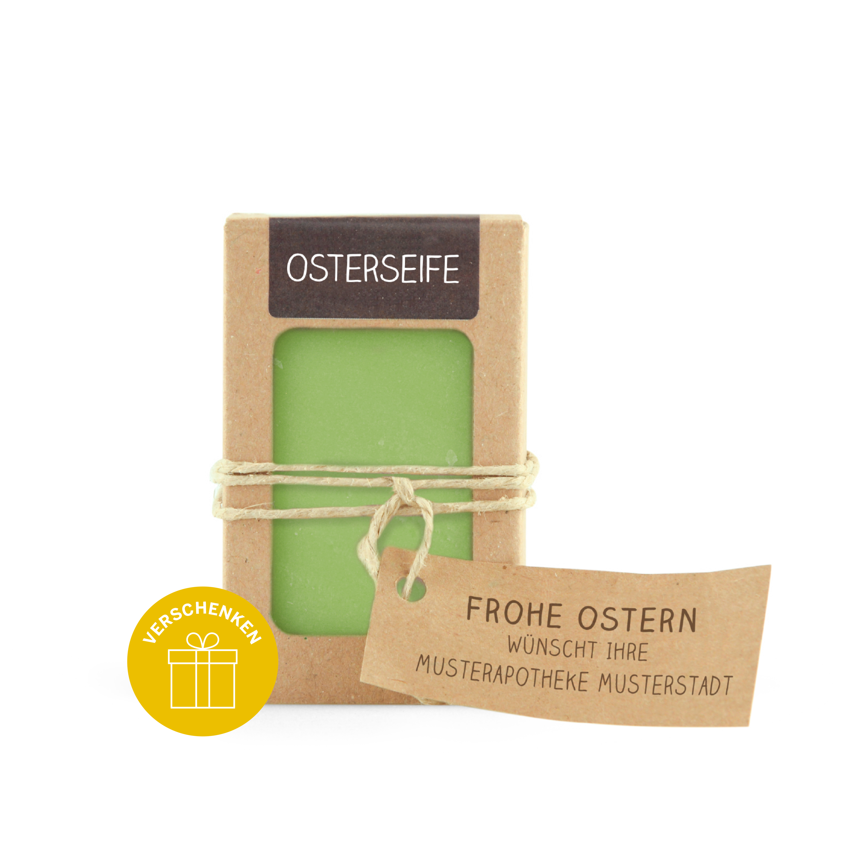 0316 Osterseife mit Grußkarte 100g handgeschöpft
