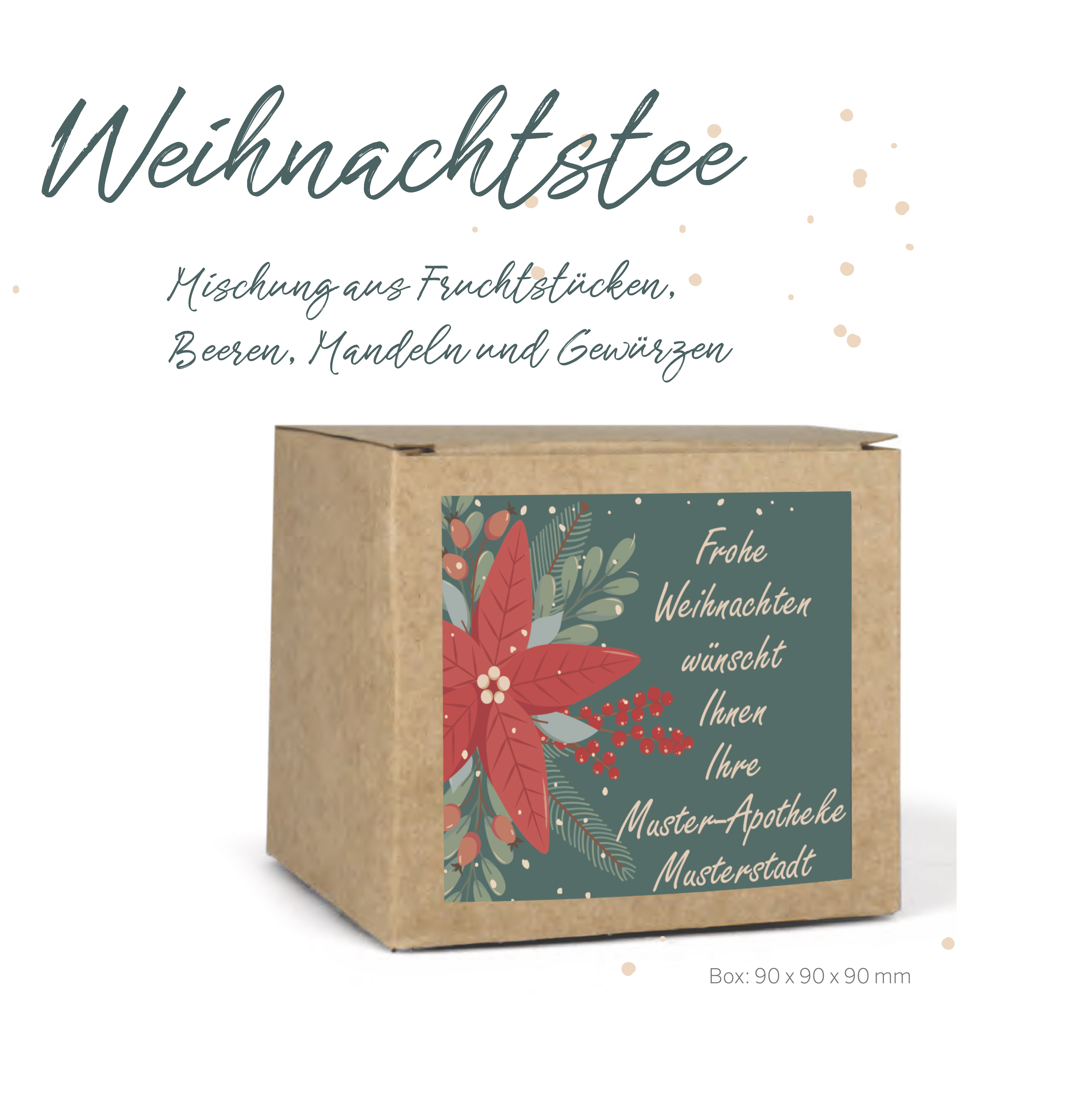 Weihnachtstee im Pyramidenbeutel (12 x 3g Inhalt)