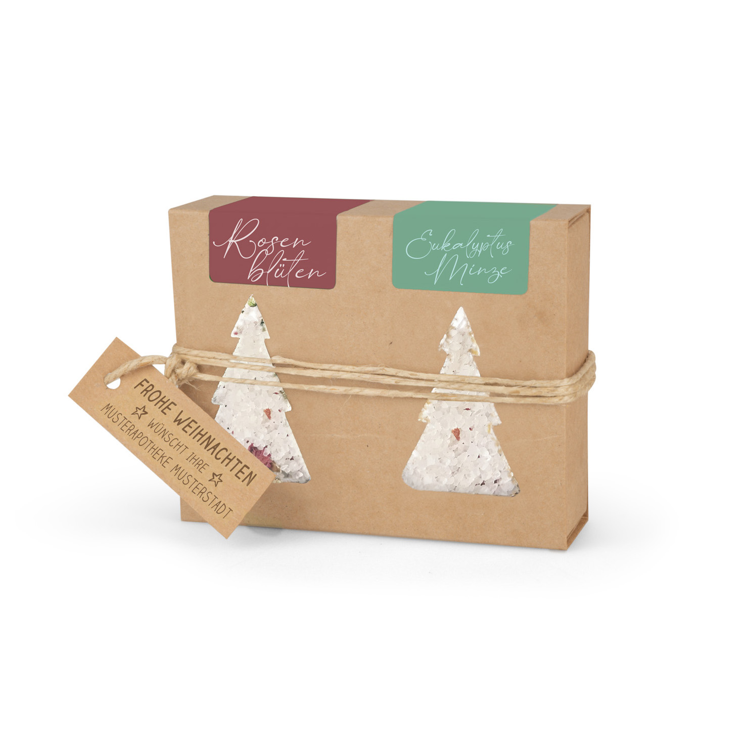 0287_badesalz_2er_tannenbaum Geschenkkarton mit Badesalz (2 x 100g)