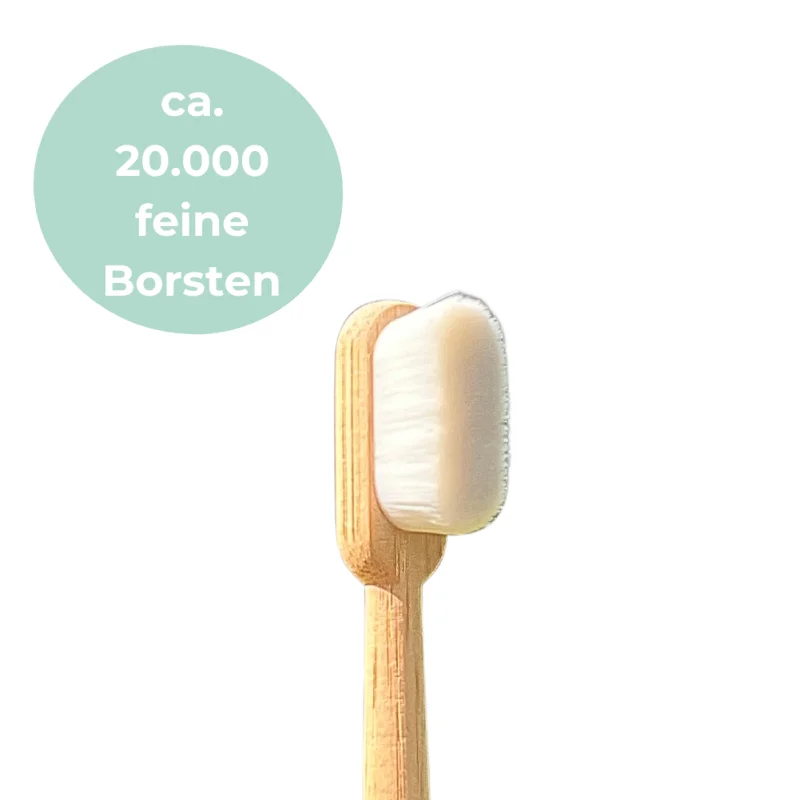 Bambus-Zahnbürste weiß
