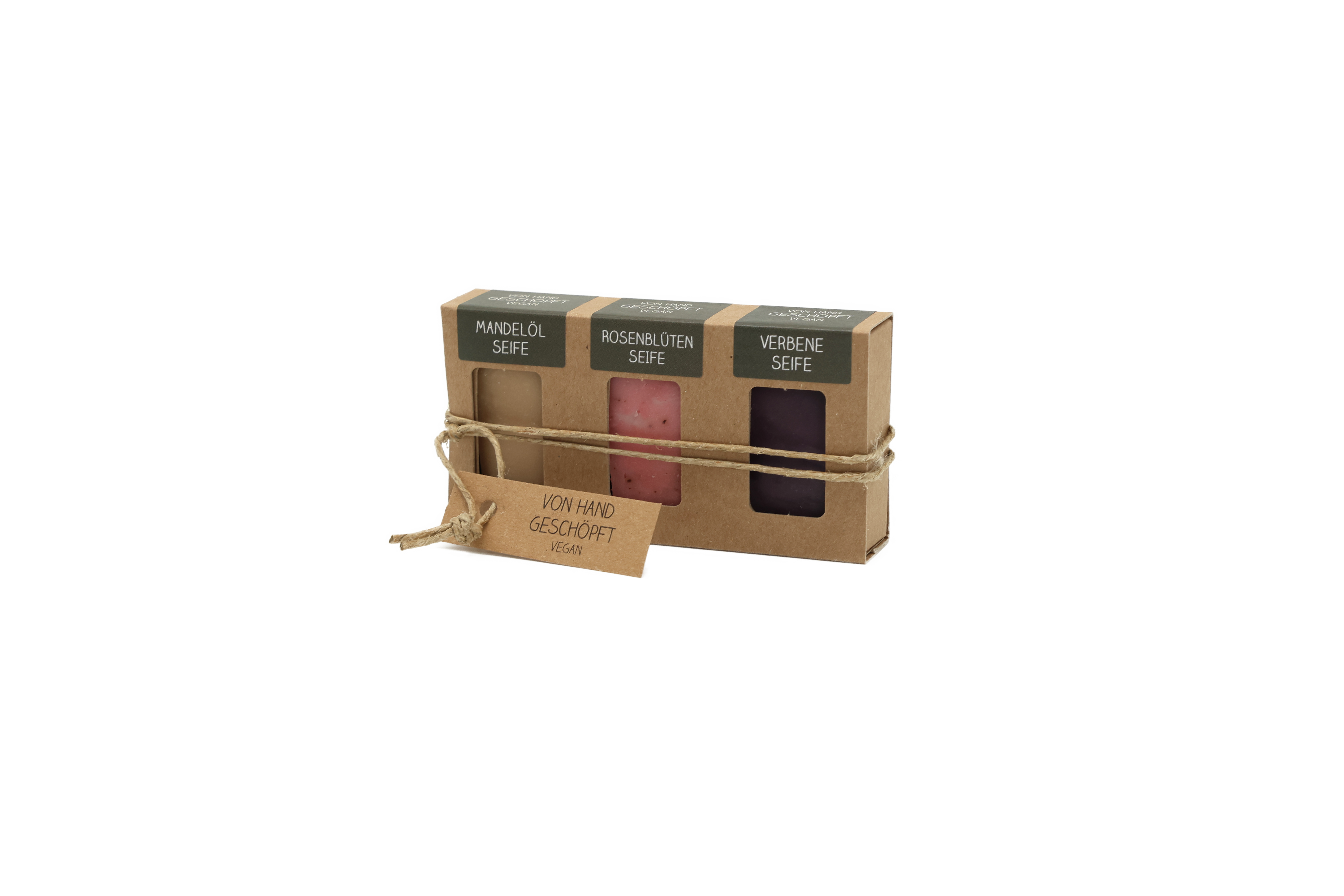 Mini-Seifen 3er-Set (3 x 25 g = 75 g Seife) Mini-Seifen 3er-Set (3 x 25 g = 75 g Seife)