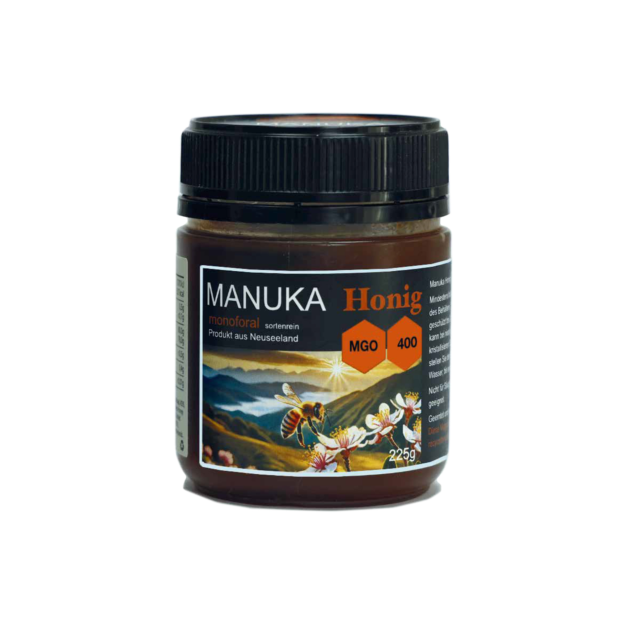 7930manuka Manuka Honig MGO 400 Inhalt: 225g