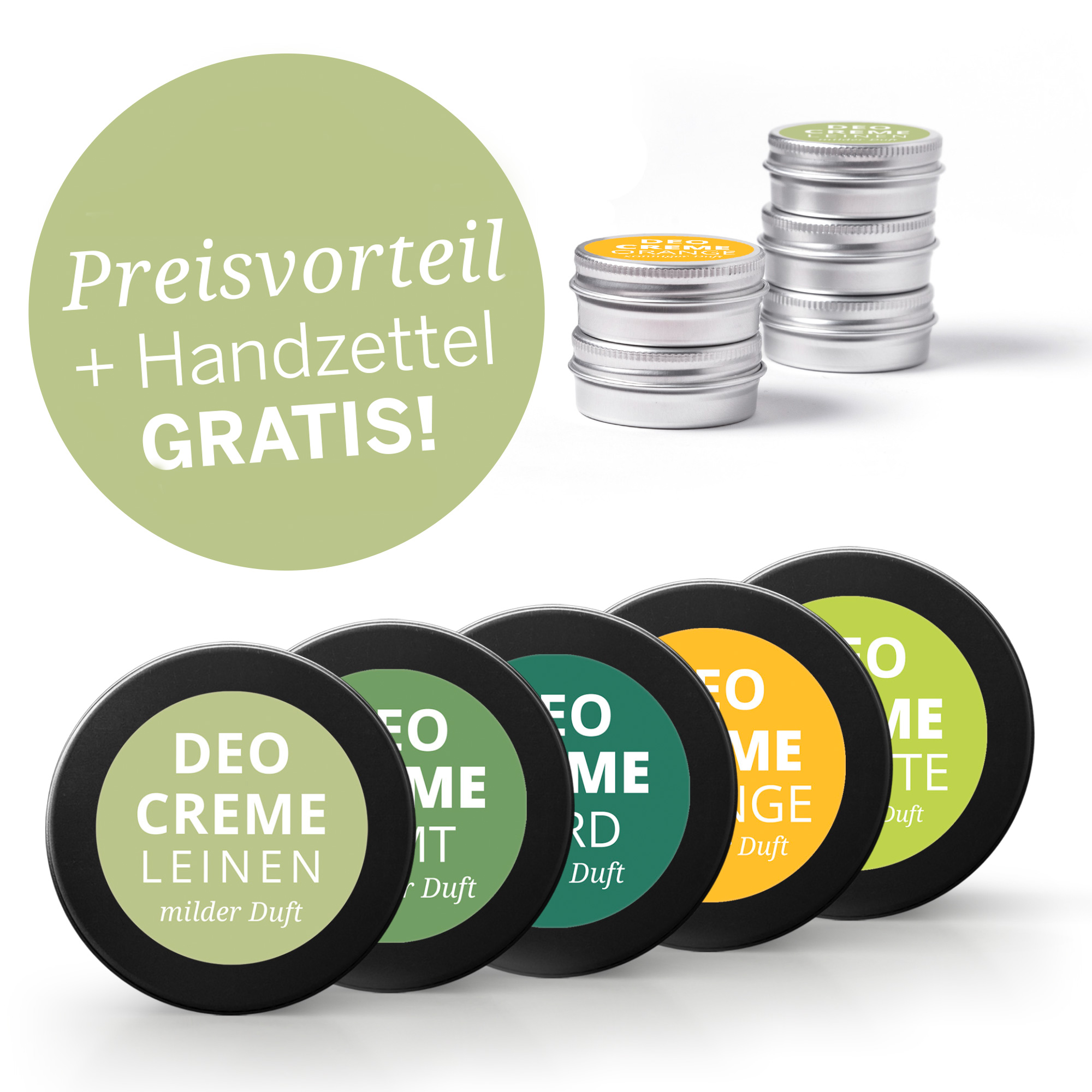 deocrmeme-starterpaket Deo Creme Starterpaket inkl. Handzettel